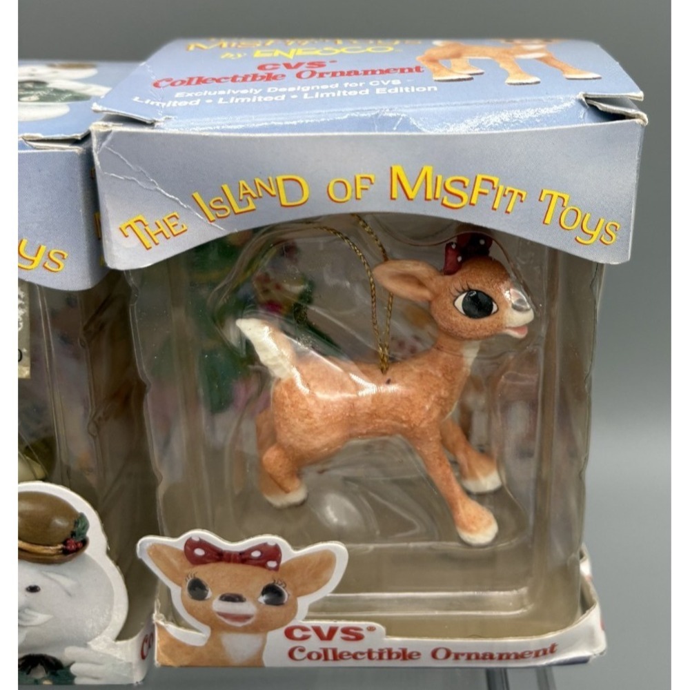 Rudolph Island Of‎ Misfit Toys CVS Ornaments Lot of 6 Christmas Collectibles LE - Picture 3 of 8